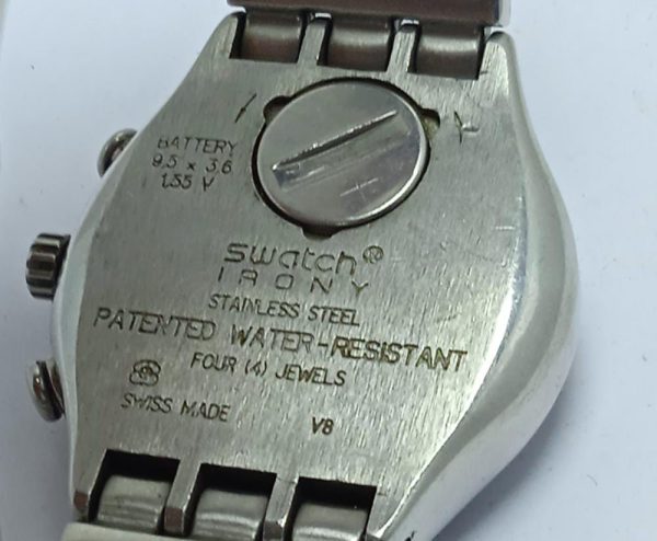 Swatch Swiss Irony Panda Face V8 Sports Chronograph Men’s Watch