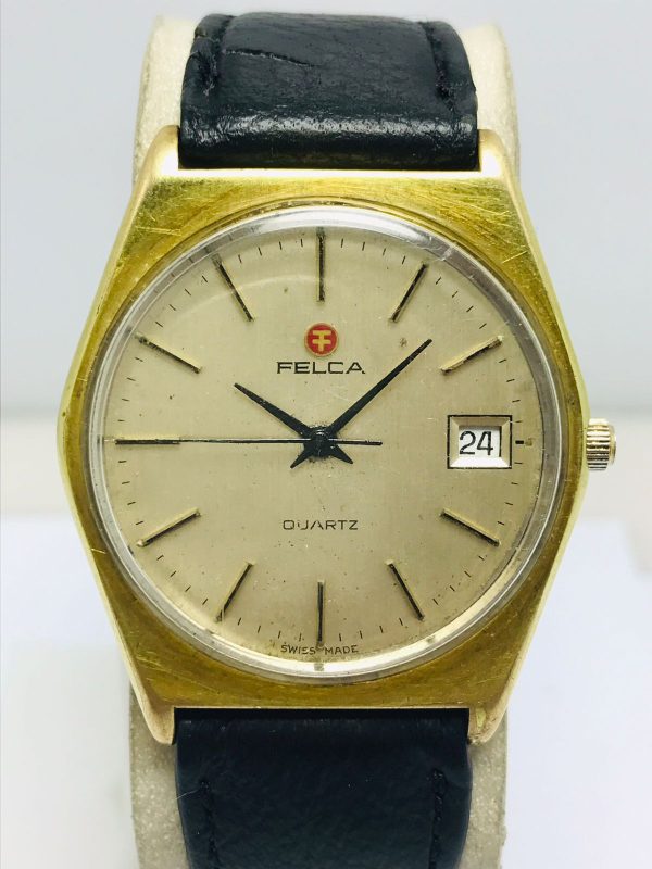 Felca Quartz 32768 Date Vintage Men's Watch