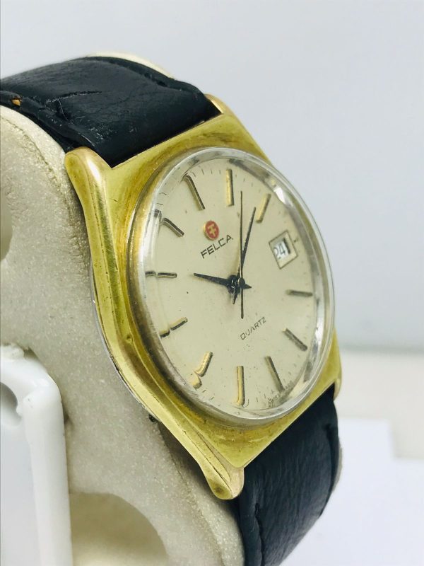 Felca Quartz 32768 Date Vintage Men's Watch