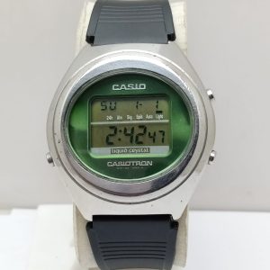 Casio 1670 Quartz TRN-120 Casiotron Liquid Crystal Alarm Vintage Watch