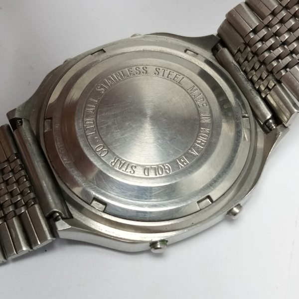 Gold Star World Time Digital Vintage Men's Watch