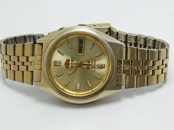 Orient Automatic EM05-A2-B Gold Colour 12Hour DAY/DATE Vintage Men's Watch