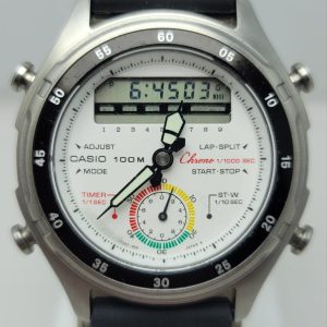 Casio AW-600 Ana Digi Alarm 11000S Chronograph Module 373 Vintage Watch