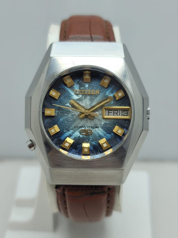 Citizen Electronic 4-790375 Cosmotron DayDate Vintage Men's Watch