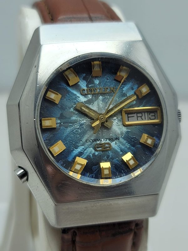 Citizen Electronic 4-790375 Cosmotron DayDate Vintage Men's Watch