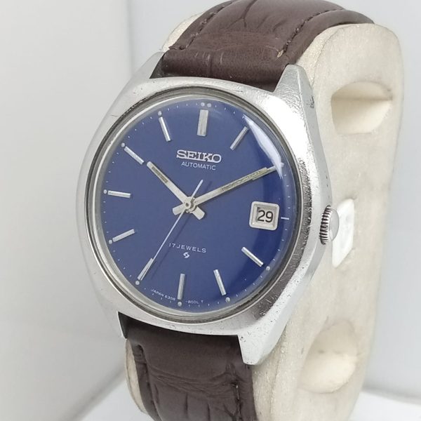 Seiko Automatic 6308-8000 Blue Dial Vintage Men's Watch