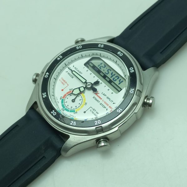 Casio 373 Quartz AW-600 Ana Digi 11000S Chronograph Vintage Men's Watch