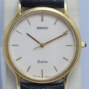 Seiko Dolce Quartz 9531-6030 Slim Vintage Men's Gold Watch