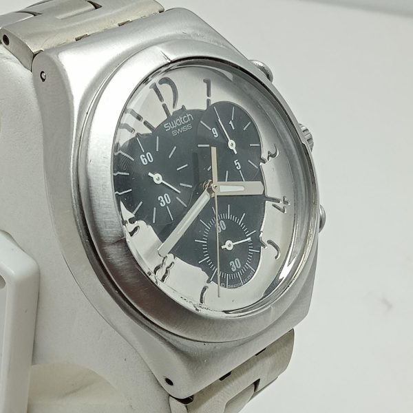 Swatch Swiss Irony Quartz Chronograph V8 Panda Face Vintage Watch