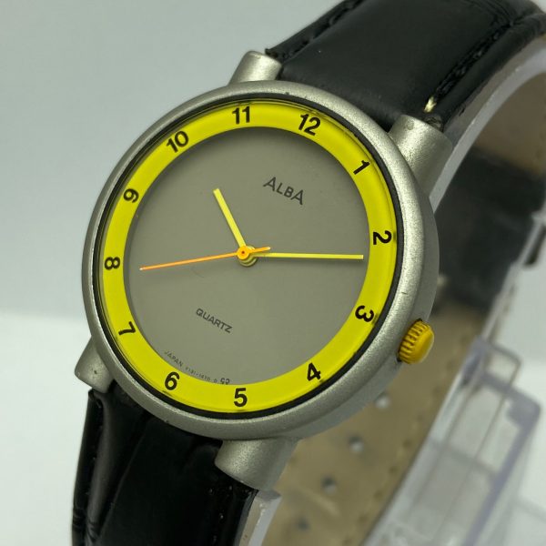 Alba Quartz Y131-645A Analog Aluminum Vintage Men's Watch