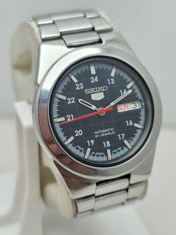 Seiko 5 Automatic 7S26-0520 Day/Date Railway Time Vintage Men's Watch