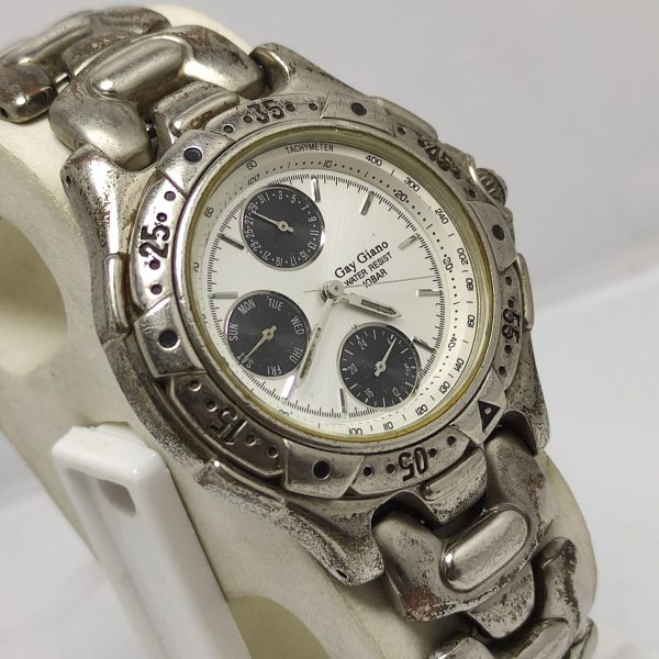 Gay Giano GH-187 Stainless Steel Tachymeter Vintage Men's Watch