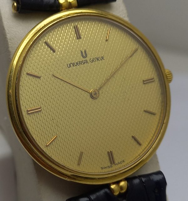 Universal Geneve 533 115 Golden Dial Quartz Vintage Men's Watch