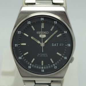 Seiko 5 Automatic 6319-609A Railway time Day/Date Vintage Men's Watch