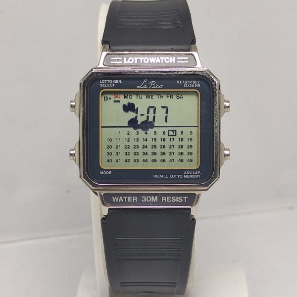 LottoWatch La Pico WL-703 Multi Mode Vintage Quartz Digital LCD Watch LQT209HM4
