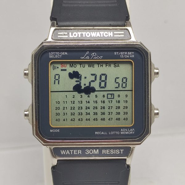 LottoWatch La Pico WL-703 Multi Mode Vintage Quartz Digital LCD Watch LQT209HM4