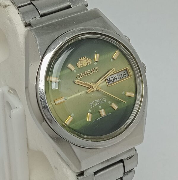 Orient Automatic Cal.46941 Green Dial DayDate Vintage Men's Watch