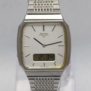 Ricoh Alarm Quartz 122005 Ana/Digi Vintage Men's Watch