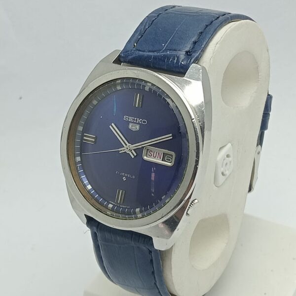 Seiko 5 Automatic 6119-8240 DayDate Blue Dial Vintage Men's Watch