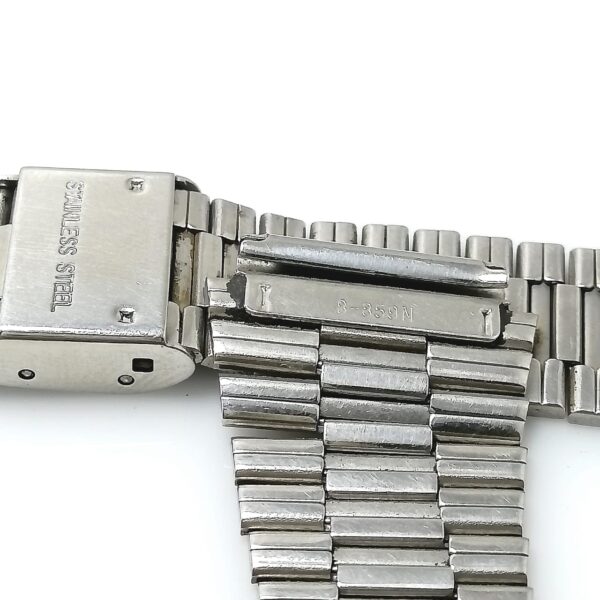 19 mm Casio B-859N Stainless Steel Vintage Men's Watch Bracelet