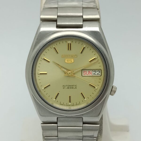 Seiko 5 Automatic 7626-3170 Golden Dial Vintage Men's Watch