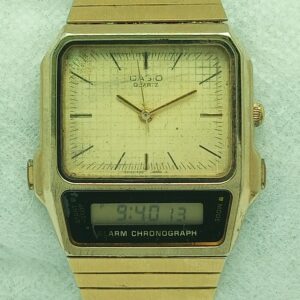 Casio Alarm Chronograph AQ-450 Ana Digi 315 Quartz Vintage Watch