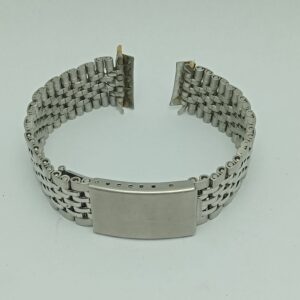 19 mm Beads Of Rice Stainless Steel Men's Watch Bracelet