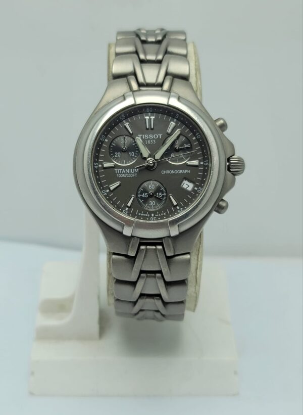 Tissot Titanium T675 Quartz Chronograph Vintage Men's Watch