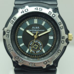 Alba Quartz V533-6800 Diver Vintage Men's Watch