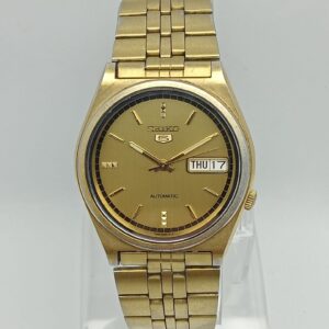 Seiko 5 Automatic 7S26-3070 Date/Day Golden Dial Vintage Men's Watch