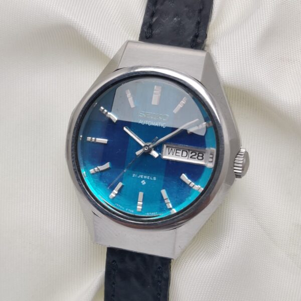 SEIKO Automatic 2706-0250 Day/Date Blue Dial Vintage Women's Watch