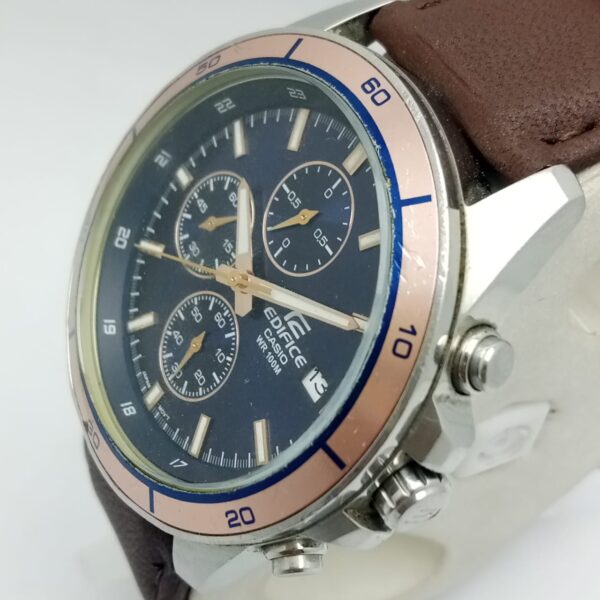 CASIO EDIFICE (5345) EFR-526 DY Chronograph Blue Dial Vintage Men's Watch
