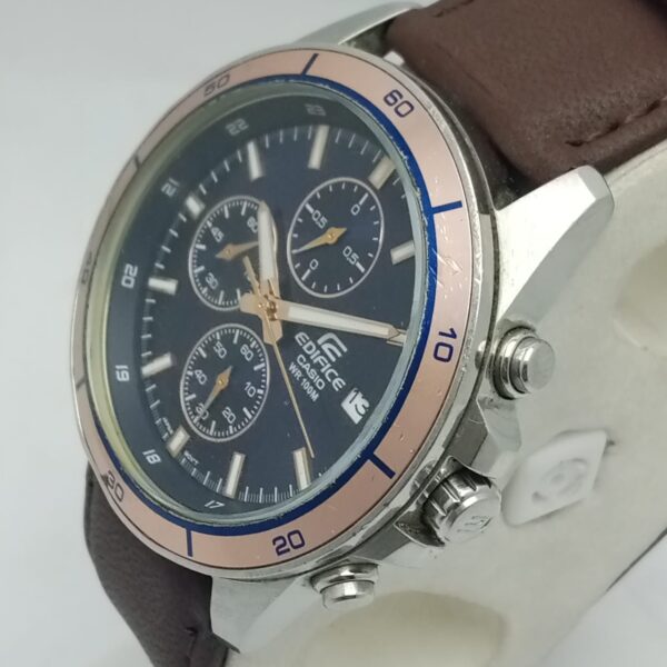 CASIO EDIFICE (5345) EFR-526 DY Chronograph Blue Dial Vintage Men's Watch