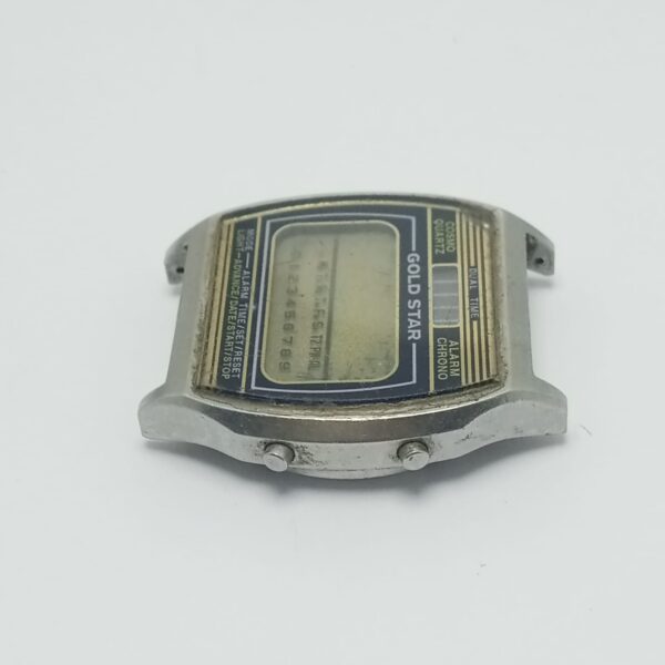 GOLD STAR Quartz Alarm Chrono Digital Vintage Watch For Parts