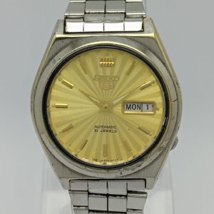 Seiko 5 Automatic 6319-879A Day/Date Golden Dial Vintage Men's Watch