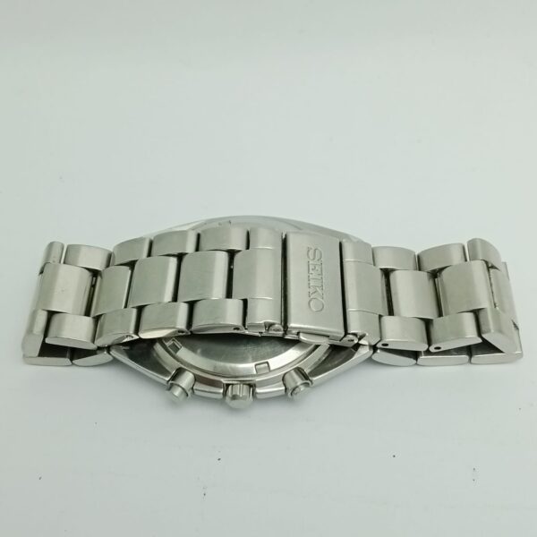SEIKO Chronograph 7T62-0DK0 Quartz Grey Dial Date Vintage Men's Watch