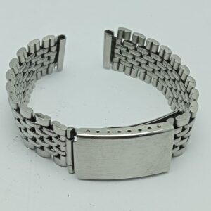 15 mm Beads of Rice Stainless Steel Vintage Men’s Watch Bracelet