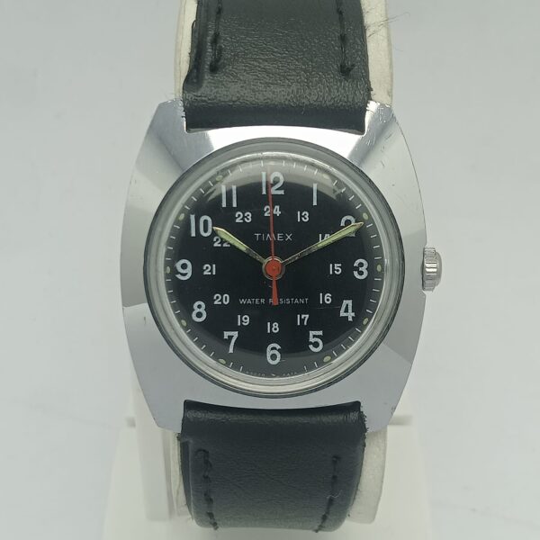 Timex 23070-2472 Manual Winding Military Dial Vintage Men's Watch.