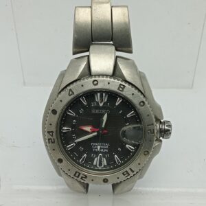 Seiko Perpetual Calendar 8F56-0080 Titanium Vintage Watch For Parts