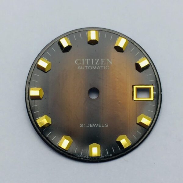 NOS Citizen 6001-602177-K Automatic Watch Dial 25.5 mm MUZ108AMD0.5