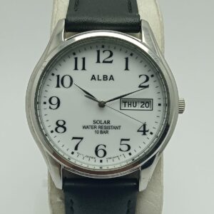 Seiko Alba Solar V158-0AX0 Quartz Day/Date Men's Watch