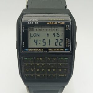 Casio Data Bank 676 DBC-62 Calculator Quartz Digital Vintage Watch