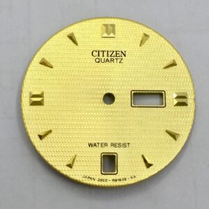 Citizen 2500-R91939-KA Quartz Golden Watch Dial For Parts BAD225AMD0.5