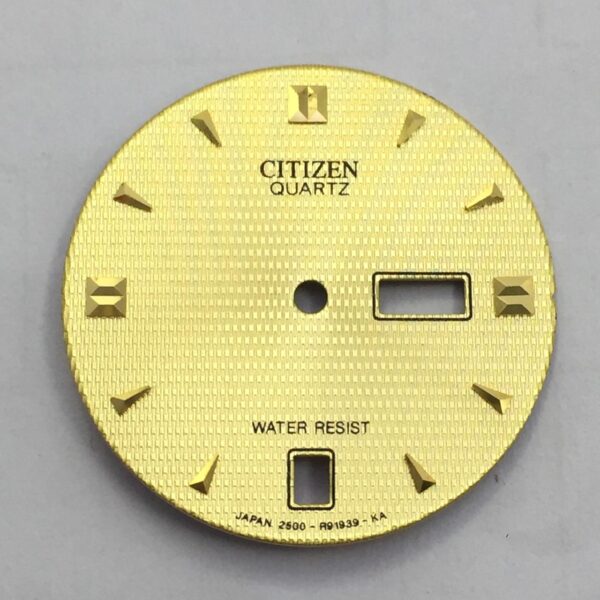 Citizen 2500-R91939-KA Quartz Golden Watch Dial For Parts BRG598AMD0.5