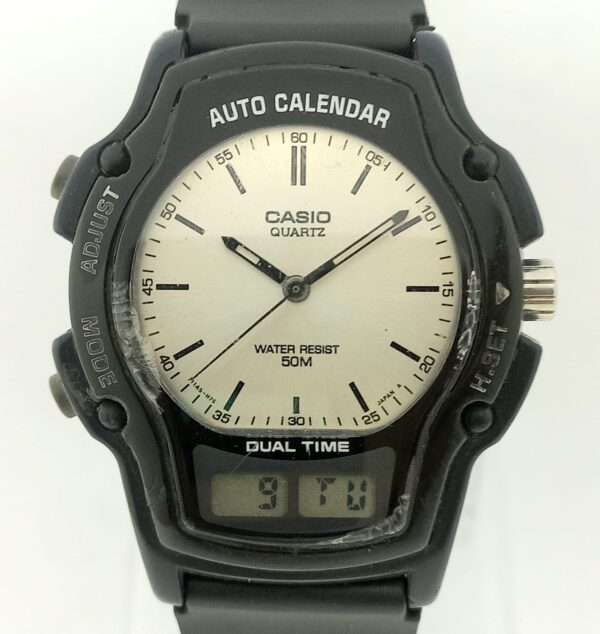 Casio Auto Calendar AW-24 Ana Digi Dual Time 2318 Vintage Men's Watch
