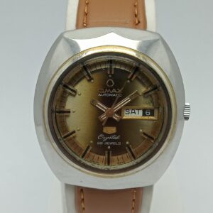 Omax 5 Crystal 35-125 Automatic Day/Date Vintage Men's Watch