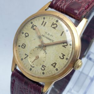 K E M Antimagnetic Sub-Second Manual Winding Micron Vintage Men's Watch