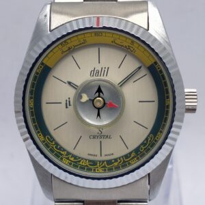 Dalil S Crystal Muslim 5031 UTC-SK Manual Winding Lock Compass Vintage Watch