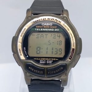 Casio Data Bank DB-34H Module 1600 Telememo 30 Quartz Vintage Watch WQS1253MHN2