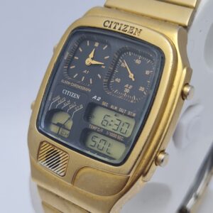 Citizen Robot face Quartz 8988-S006066 Ana-digi Day/Date Vintage Men's Watch AAH279SHA7